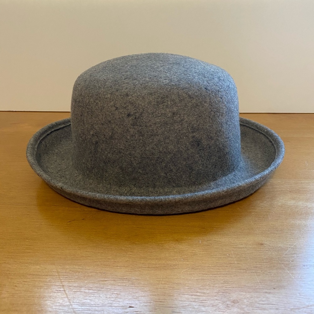 Gray Wool Bucket Hat